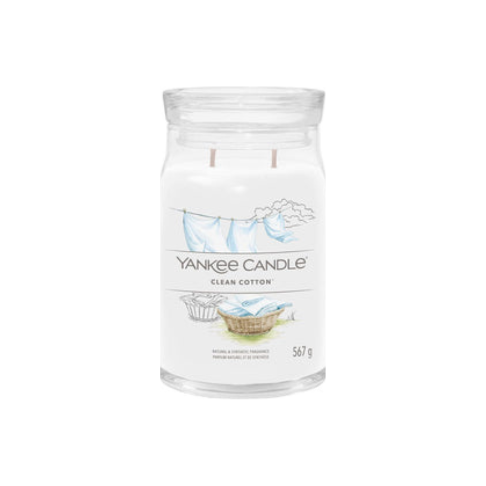 Yankee Candle - Clean Cotton Large Jar (567g Jar)