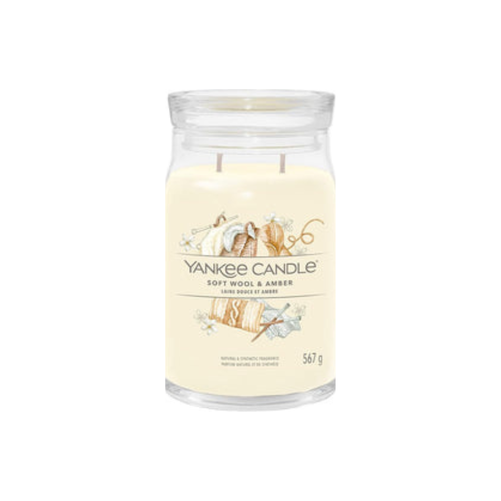 Yankee Candle - Soft Wool & Amber Large Jar (567g Jar)