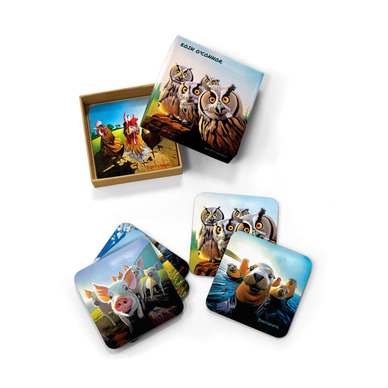 Tipperary Crystal - Beyond the Herd Set 6 Coasters