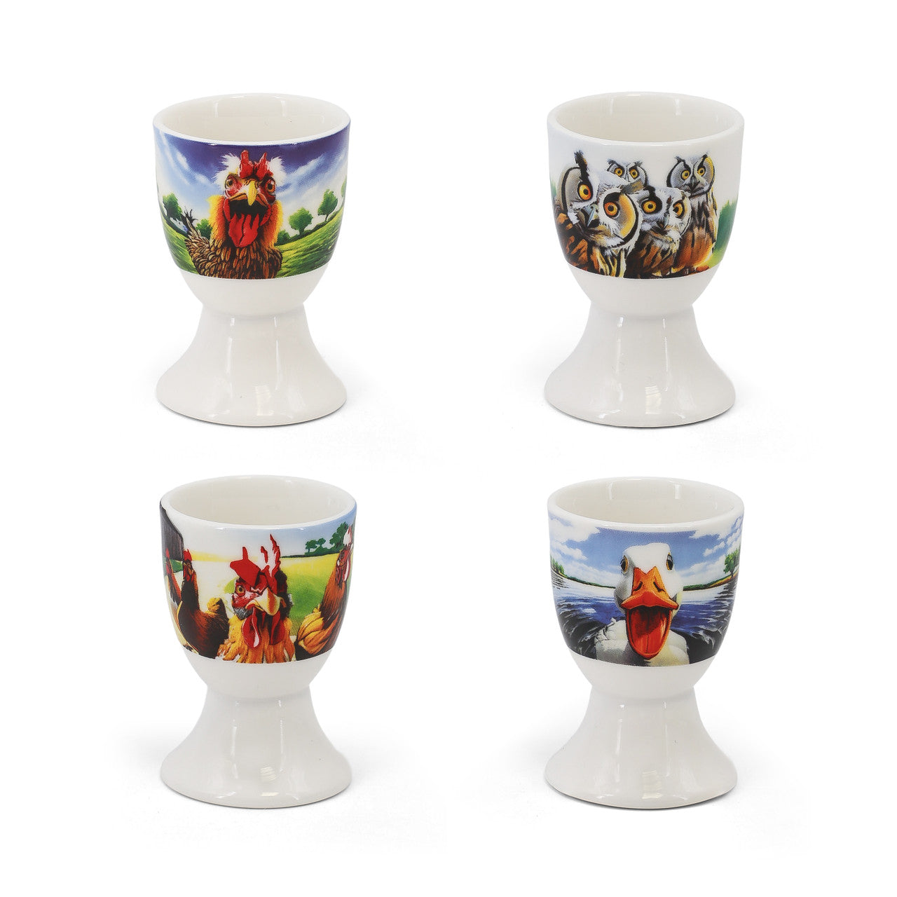 Tipperary Crystal - Beyond The Herd Set of 4 Egg Cups