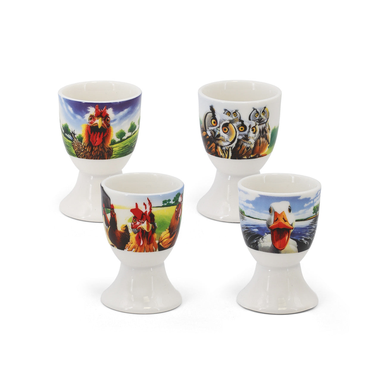 Tipperary Crystal - Beyond The Herd Set of 4 Egg Cups