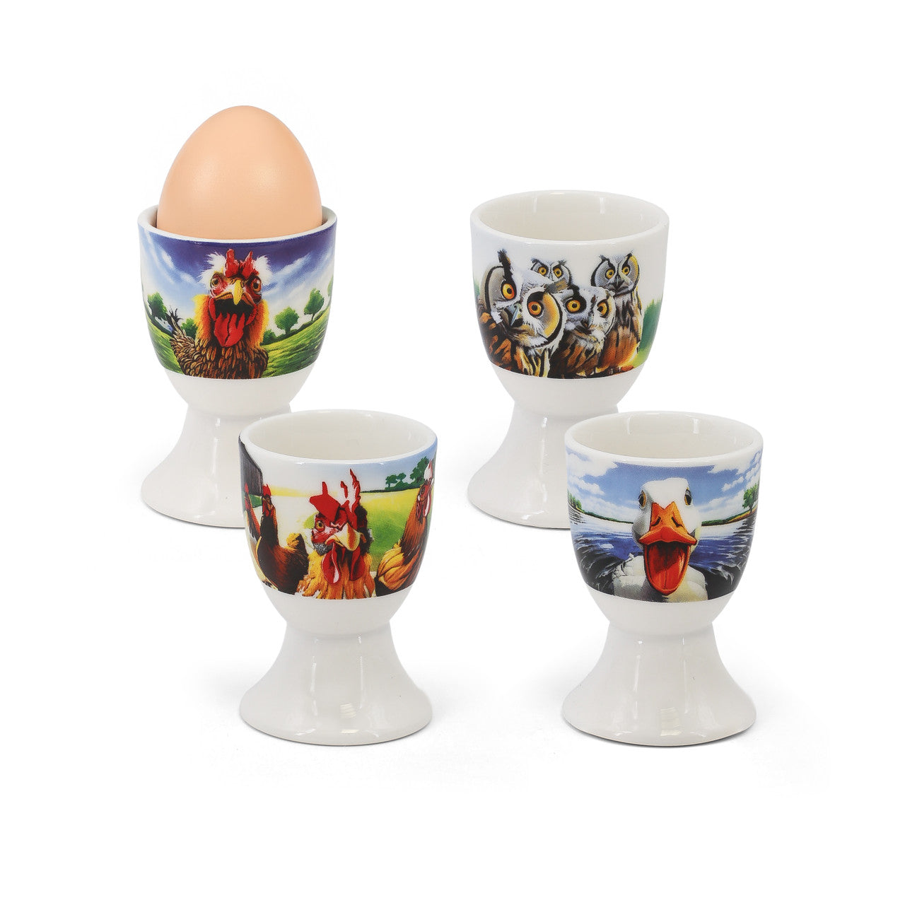 Tipperary Crystal - Beyond The Herd Set of 4 Egg Cups