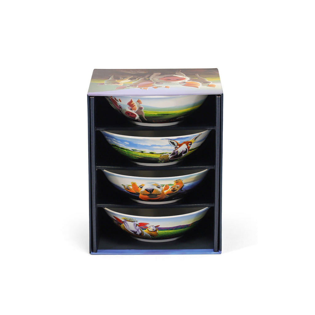 Tipperary Crystal - Beyond the Herd Set of 4 Bowls