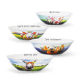 Tipperary Crystal - Beyond the Herd Set of 4 Bowls