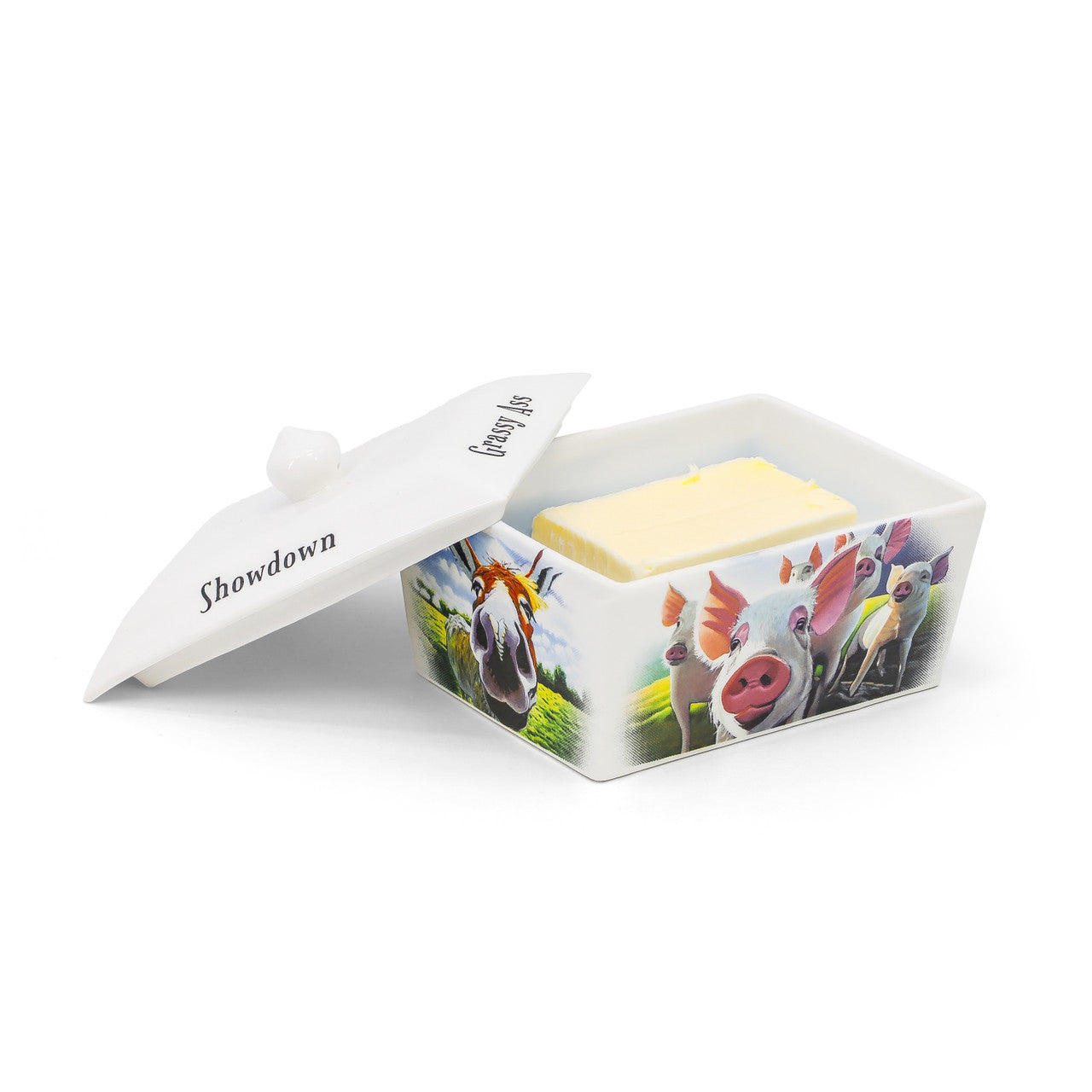 Tipperary Crystal - Beyond the Herd - Butter Dish