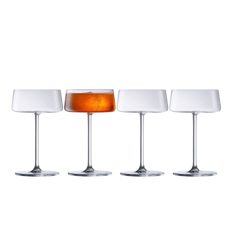 Galway Crystal - Alto Cocktail / Martini Saucer Set of 4