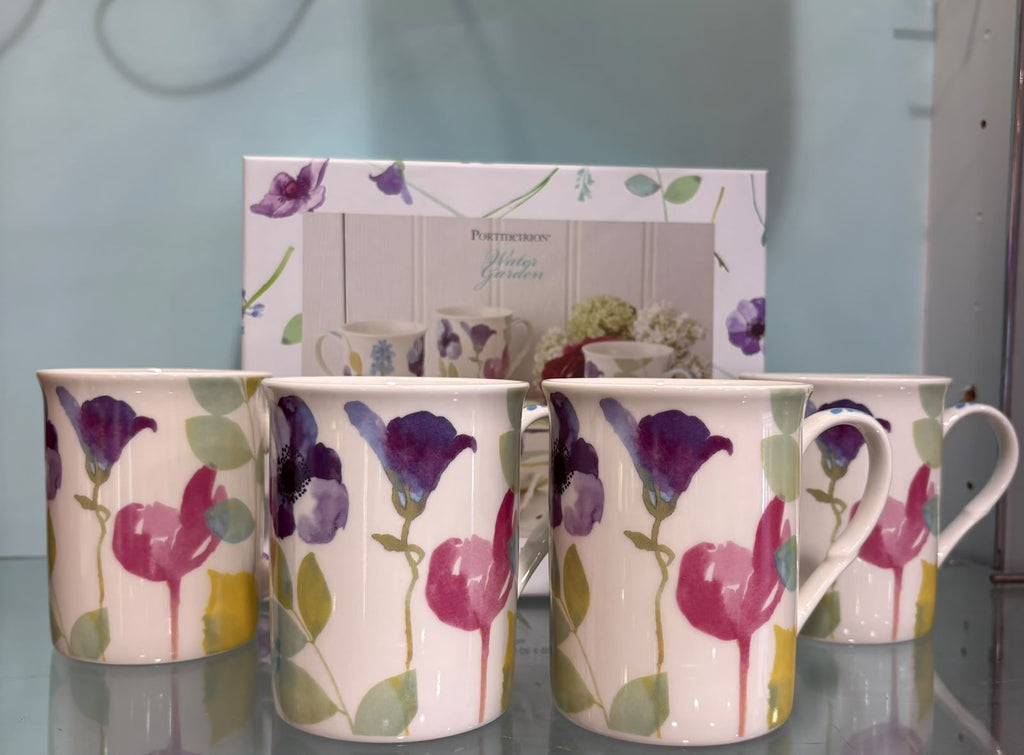 Portmerion - Set of 4 Colourful Floral Mugs