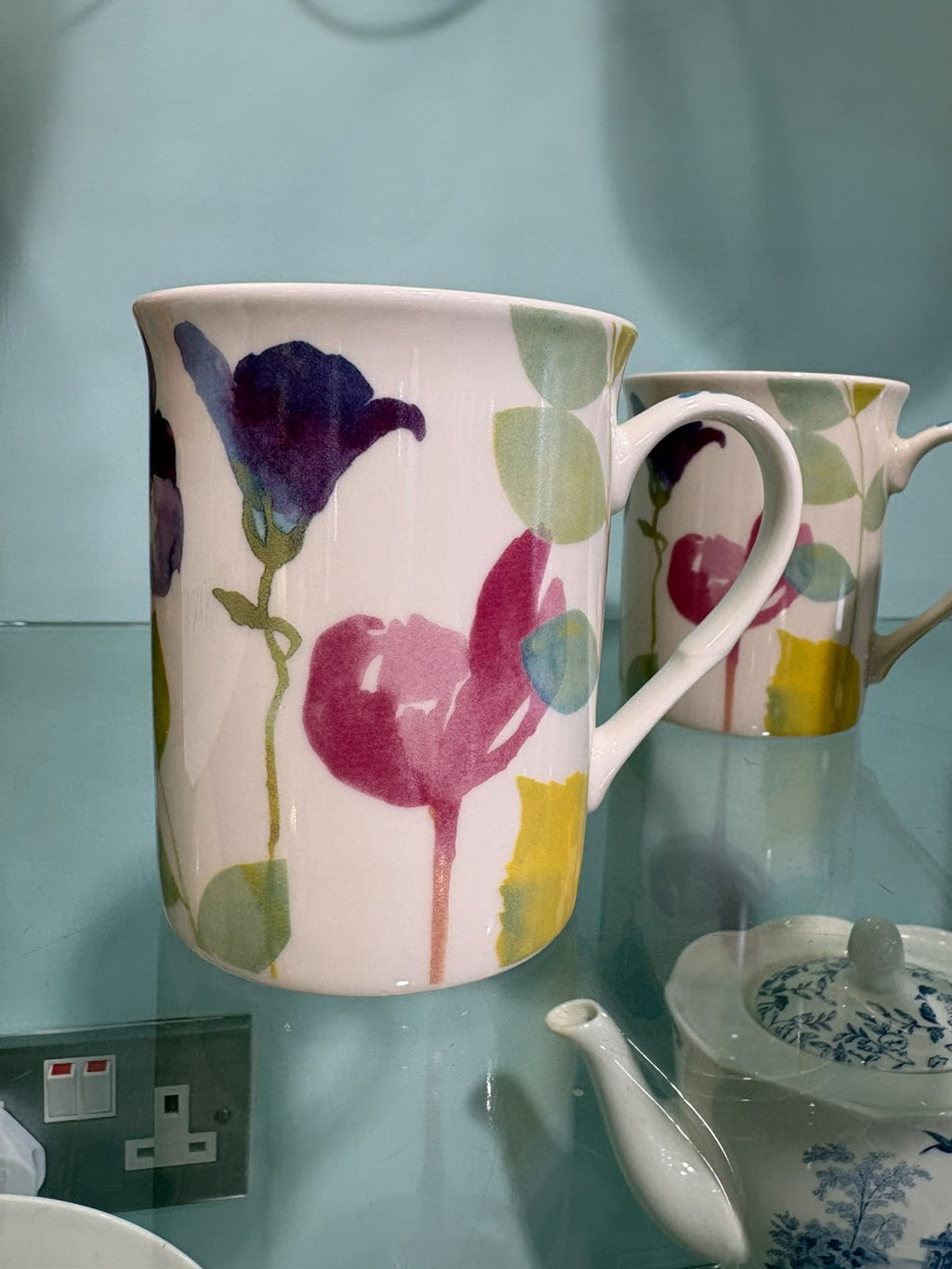 Portmerion - Set of 4 Colourful Floral Mugs