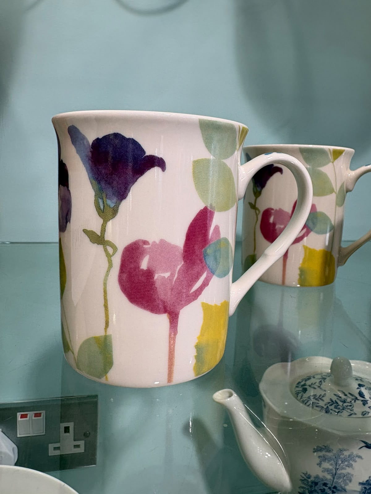Portmerion - Set of 4 Colourful Floral Mugs
