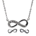 Newgrange Living - Silver Infinity Necklace and Earring Gift Set