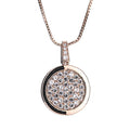 Newgrange Living - Rose Gold Diamante Round Pendant