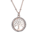 Newgrange Living - Rose Gold Tree of Life Pendant