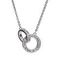 Newgrange Living - Silver Interlocking Diamante Necklace