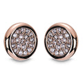 Newgrange Living - Rose Gold Diamante Round Earrings
