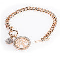 Newgrange Living - Rose Gold Tree of Life Toggle Bracelet