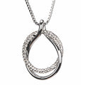 Newgrange Living - Silver Diamante Loop Pendant