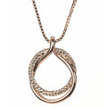 Newgrange Living - Rose Gold Diamante Loop Pendant
