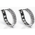 Newgrange Living - Silver Large Hoop Earrings