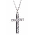 Newgrange Living - Silver Diamond Cross