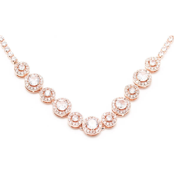 Newgrange Living - Rose Gold Diamond Cluster Pendant