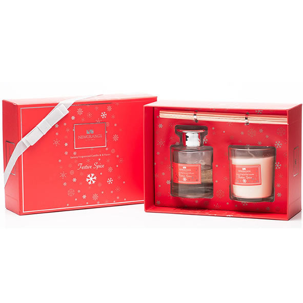 Newgrange Living -   Festive Spice Candle & Diffuser Gift Set