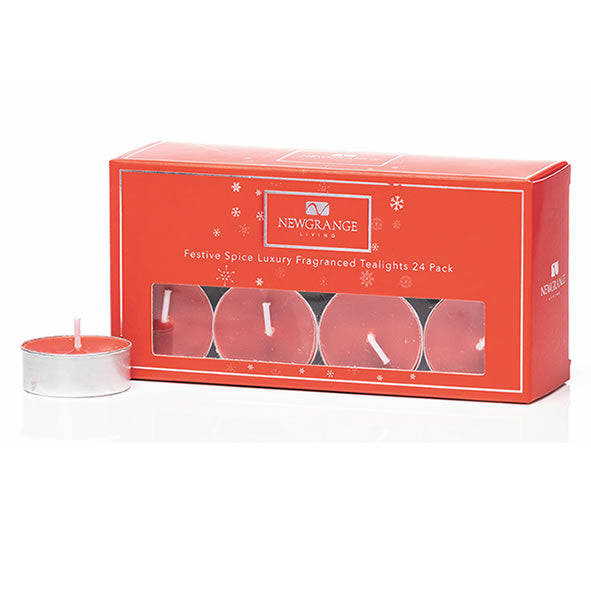 Newgrange Living -  Festive Spice Luxury Scented Tealights 24 Pack