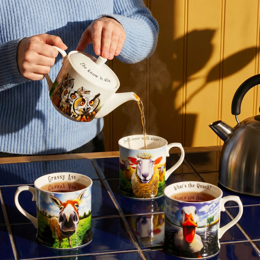 Tipperary Crystal - Beyond The Herd - Owl Teapot